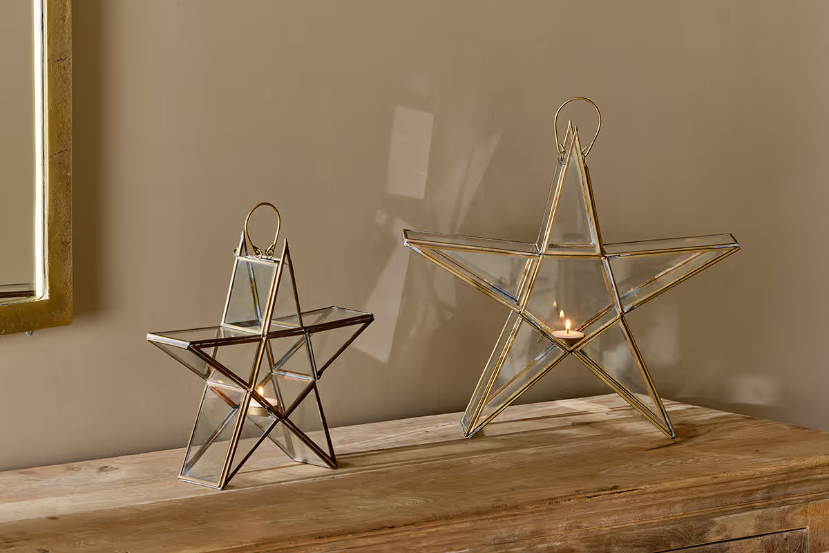 Nkuku - Sanwi Standing Star Brass - Small