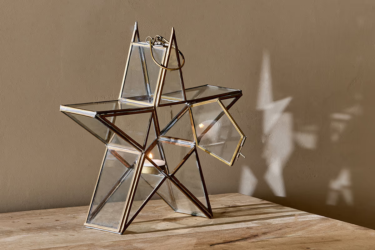 Nkuku - Sanwi Standing Star Brass - Medium