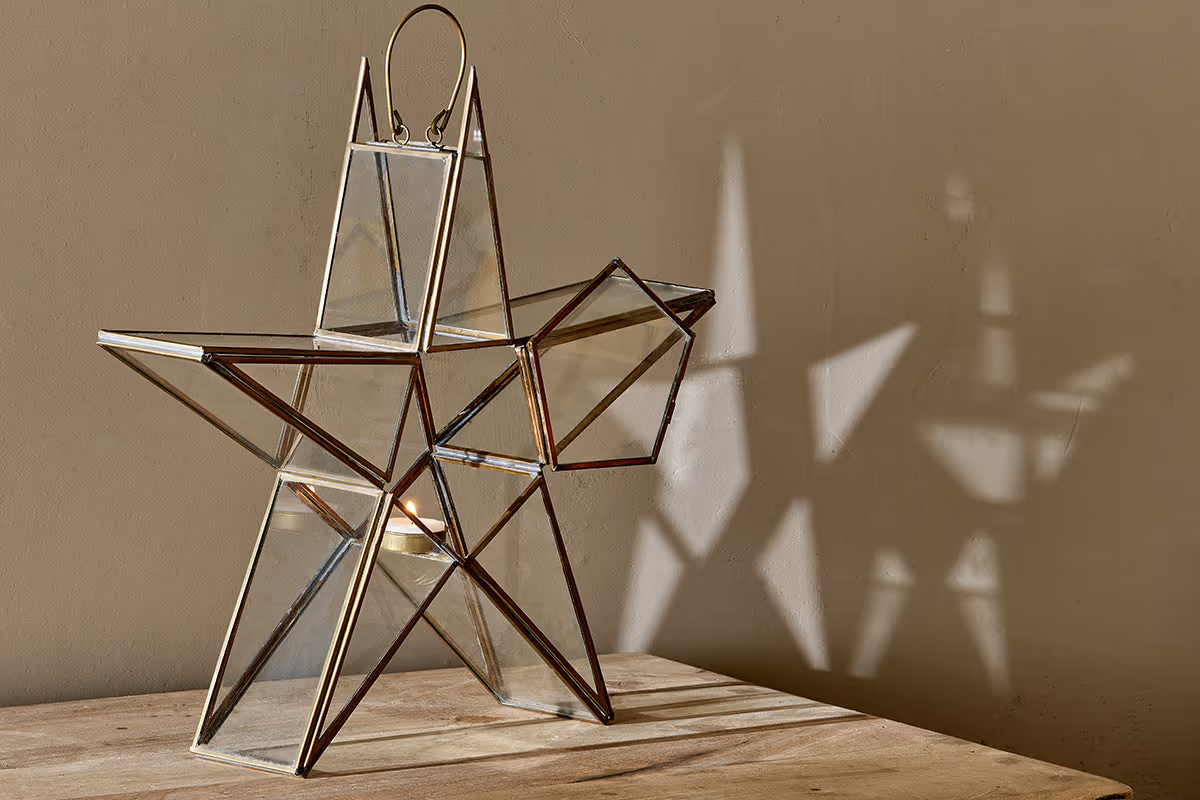 Nkuku - Sanwi Standing Star Brass - Medium