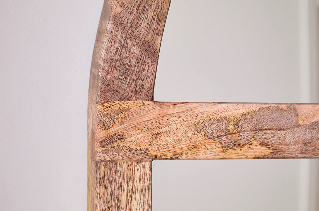 Nkuku Sande Arched Mango Wood Mirror - Natural