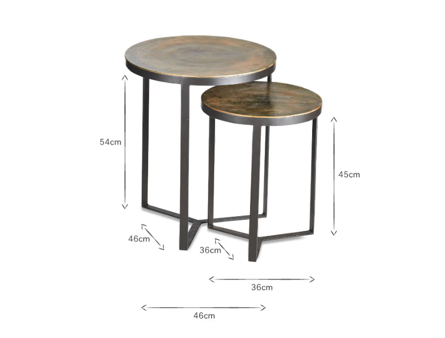 Nkuku - Maba Nesting Side Tables