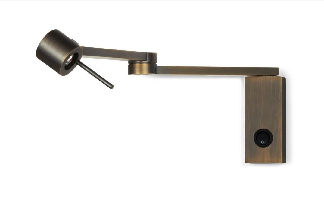 Contardi Lighting Manhattan Wall Light - Satin Bronze With Switch