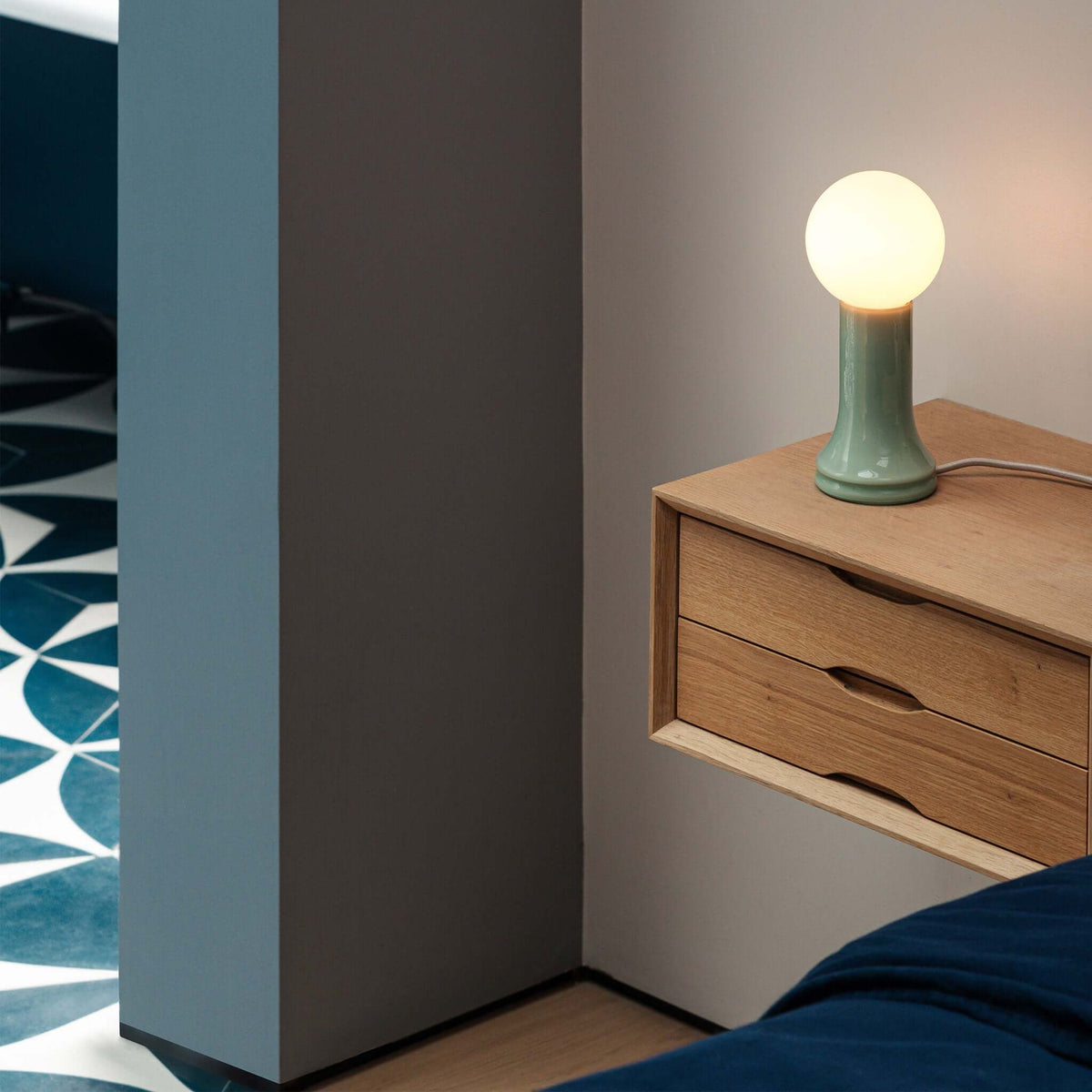 Tala Shore Table Lamp in Sea Green