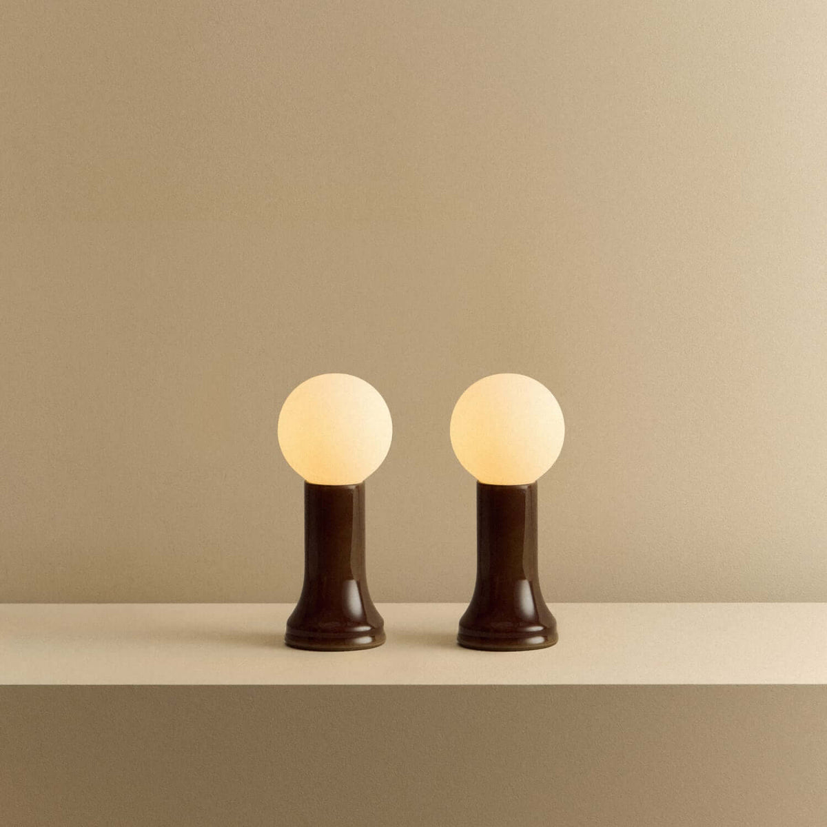 Tala Shore Table Lamp in Bottle Brown - Set of 2