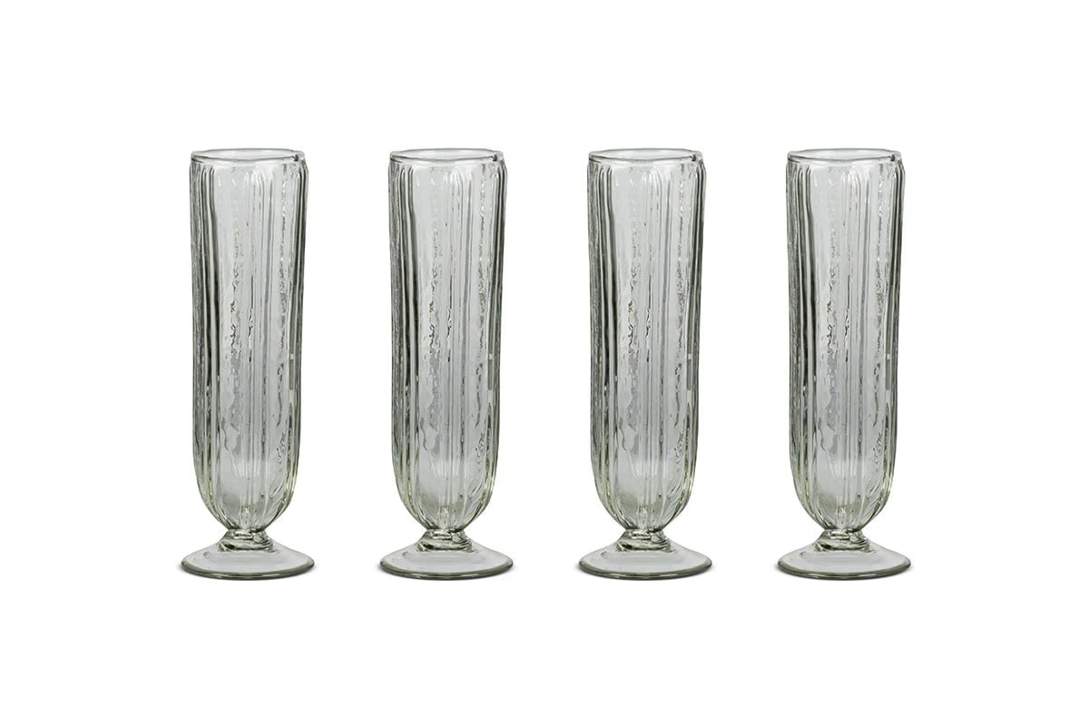 Nkuku - Sigiri Champagne Glass - Clear - (Set of 4)