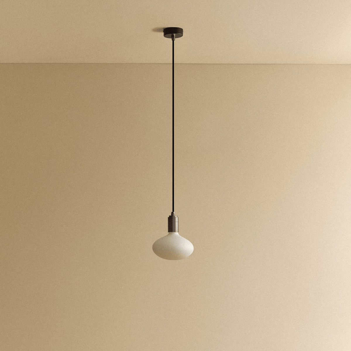 Tala Oval Dim-to-Warm Pendant Light in Graphite