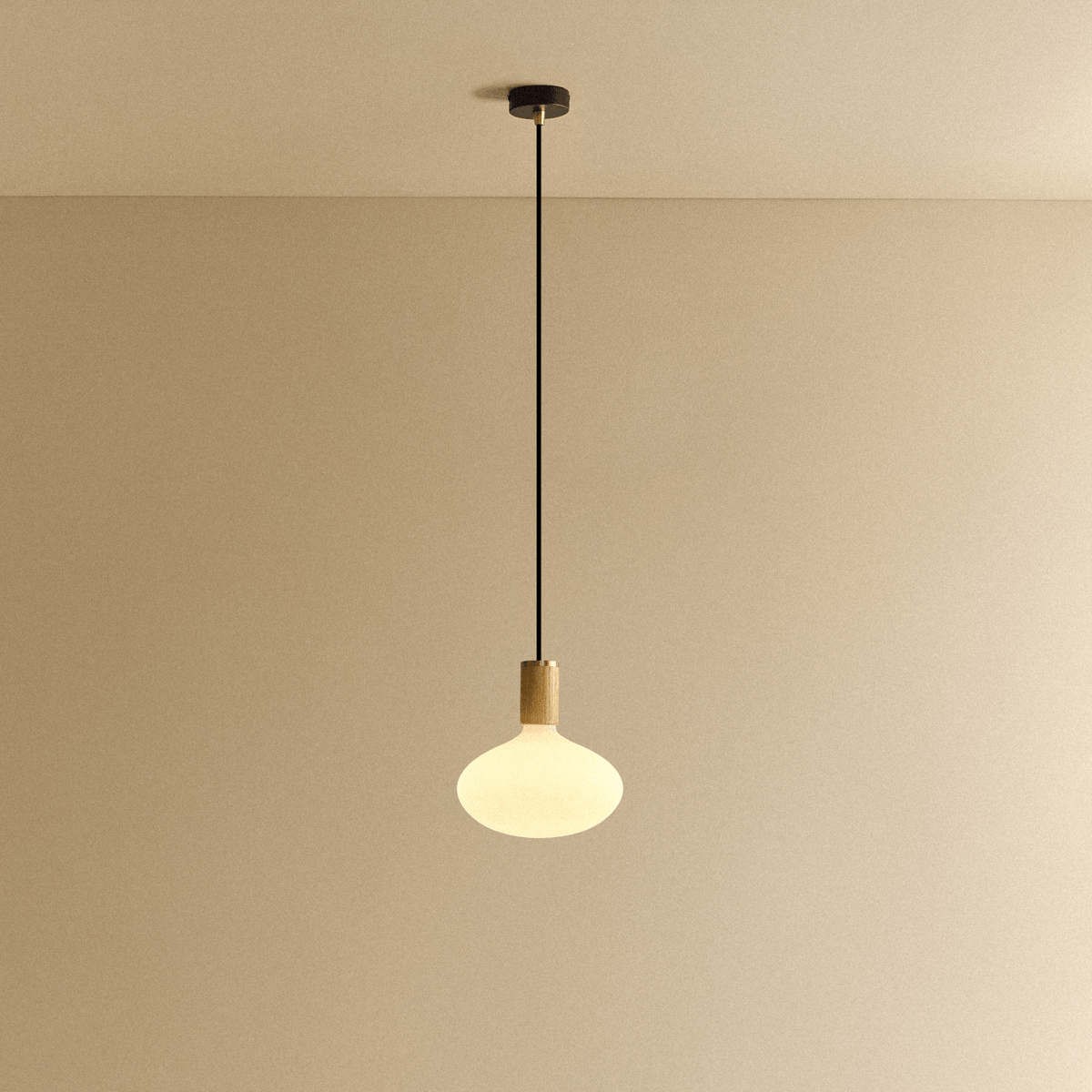 Tala Oval II Pendant Light in Oak