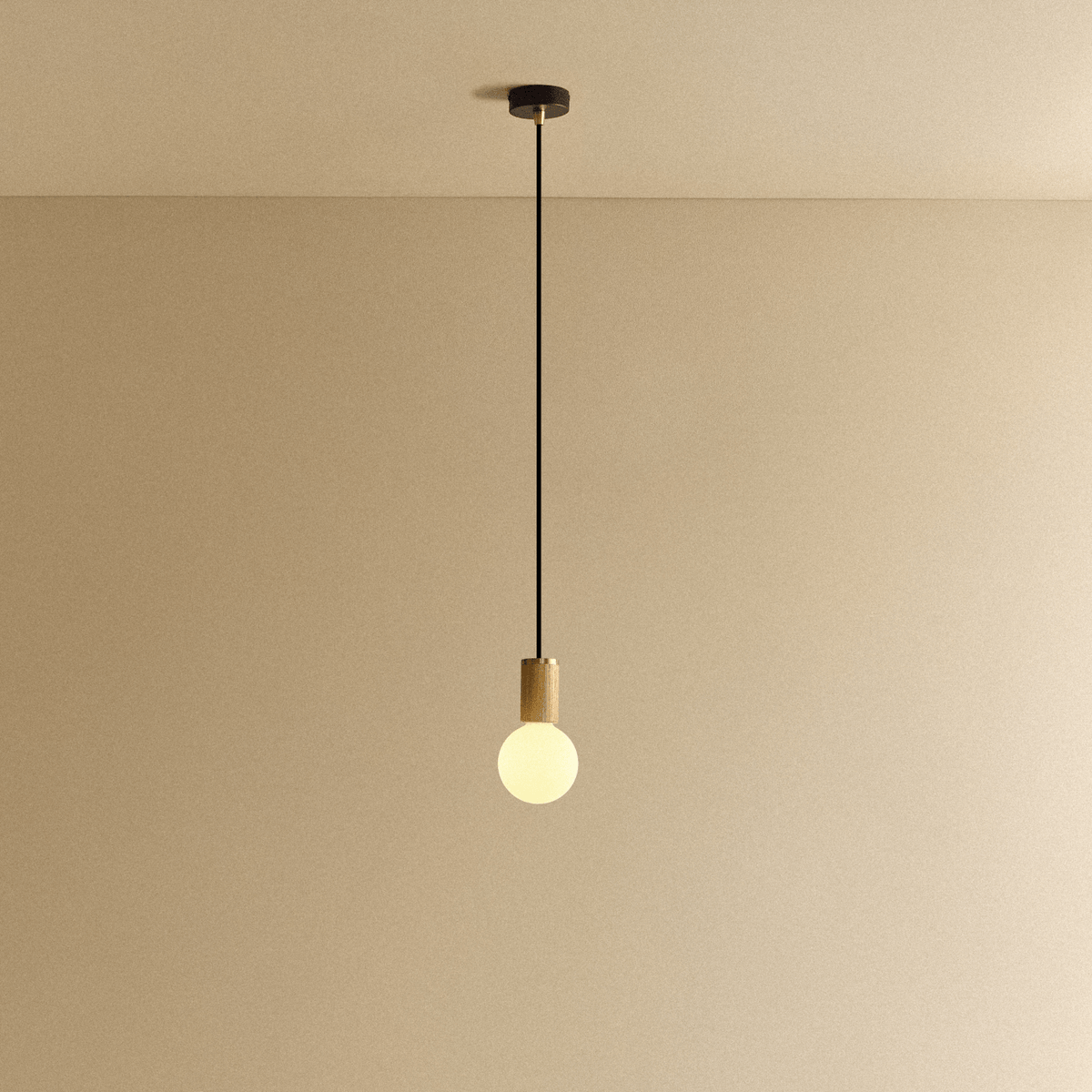 Tala Porcelain II Pendant Light in Oak
