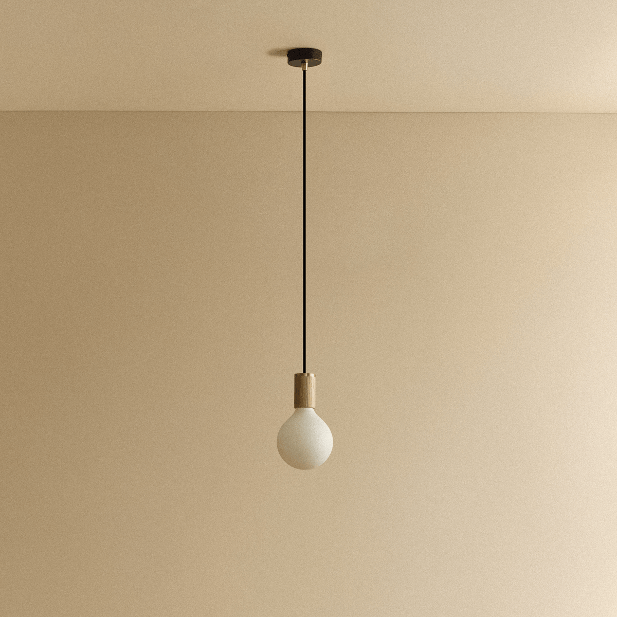 Tala Porcelain III Pendant Light in Oak
