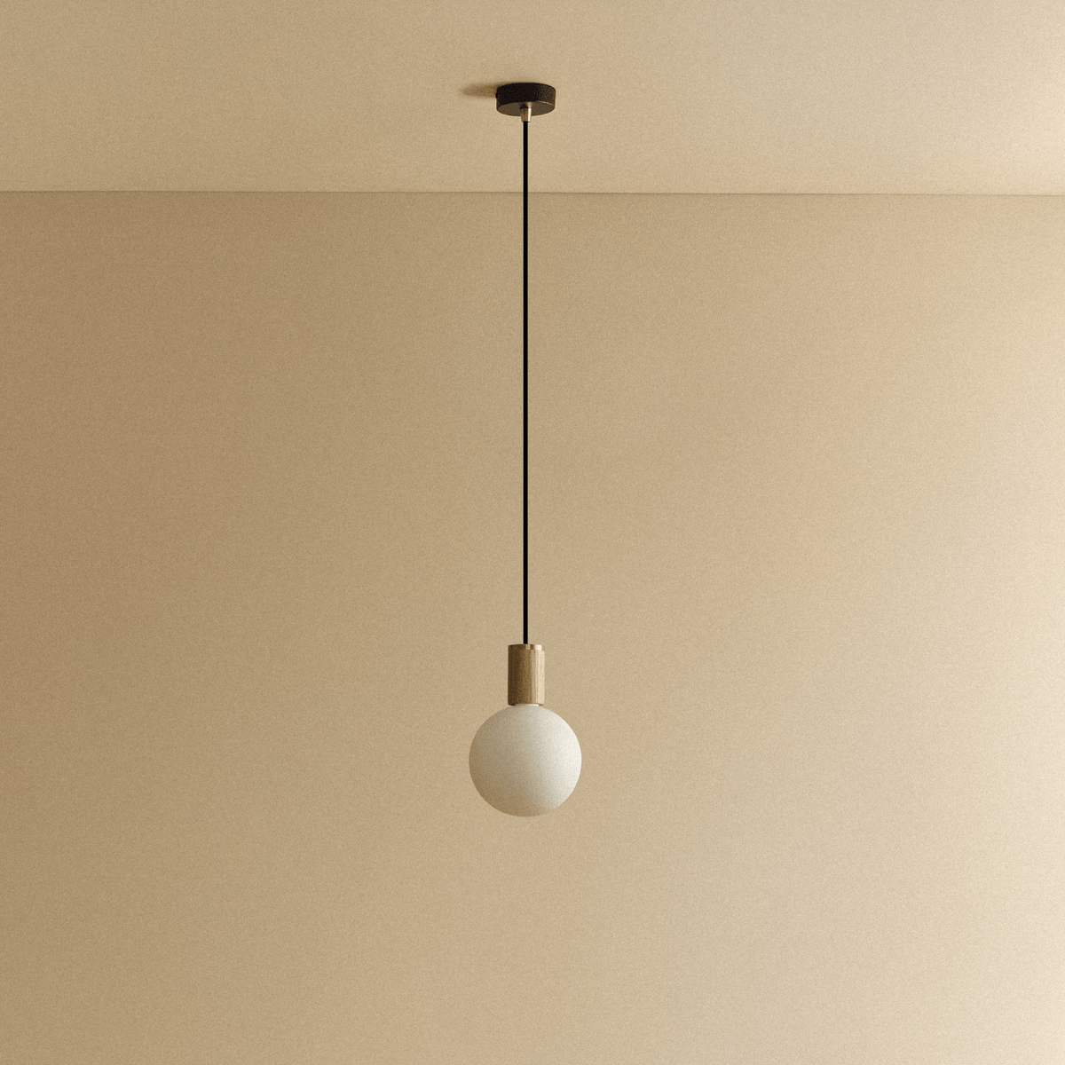Tala Sphere IV Pendant Light in Oak
