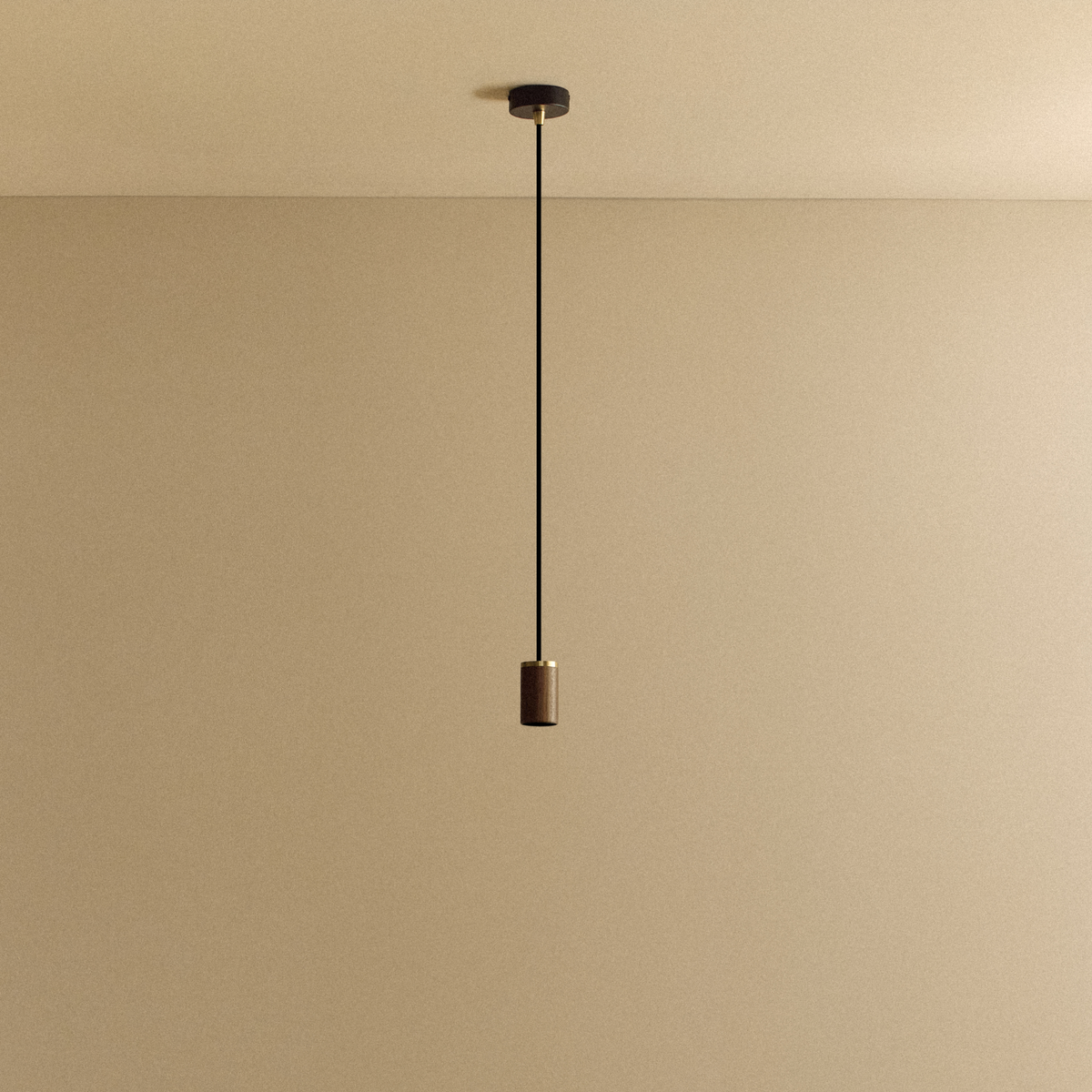 Tala Knuckle Pendant in Walnut