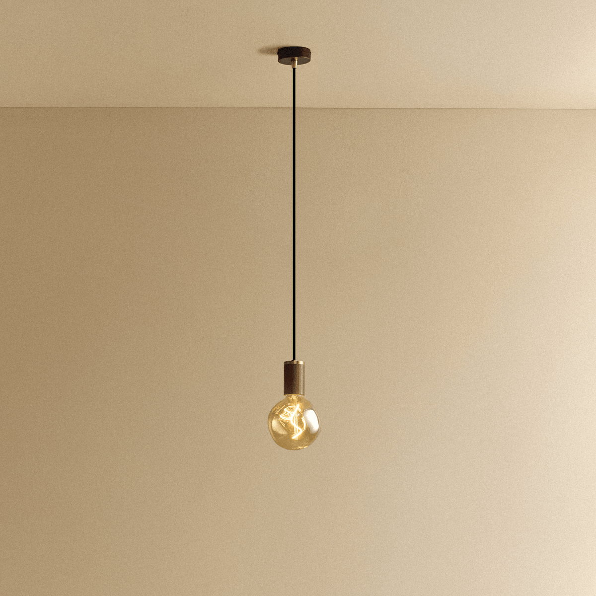Tala Voronoi I Pendant Light in Walnut