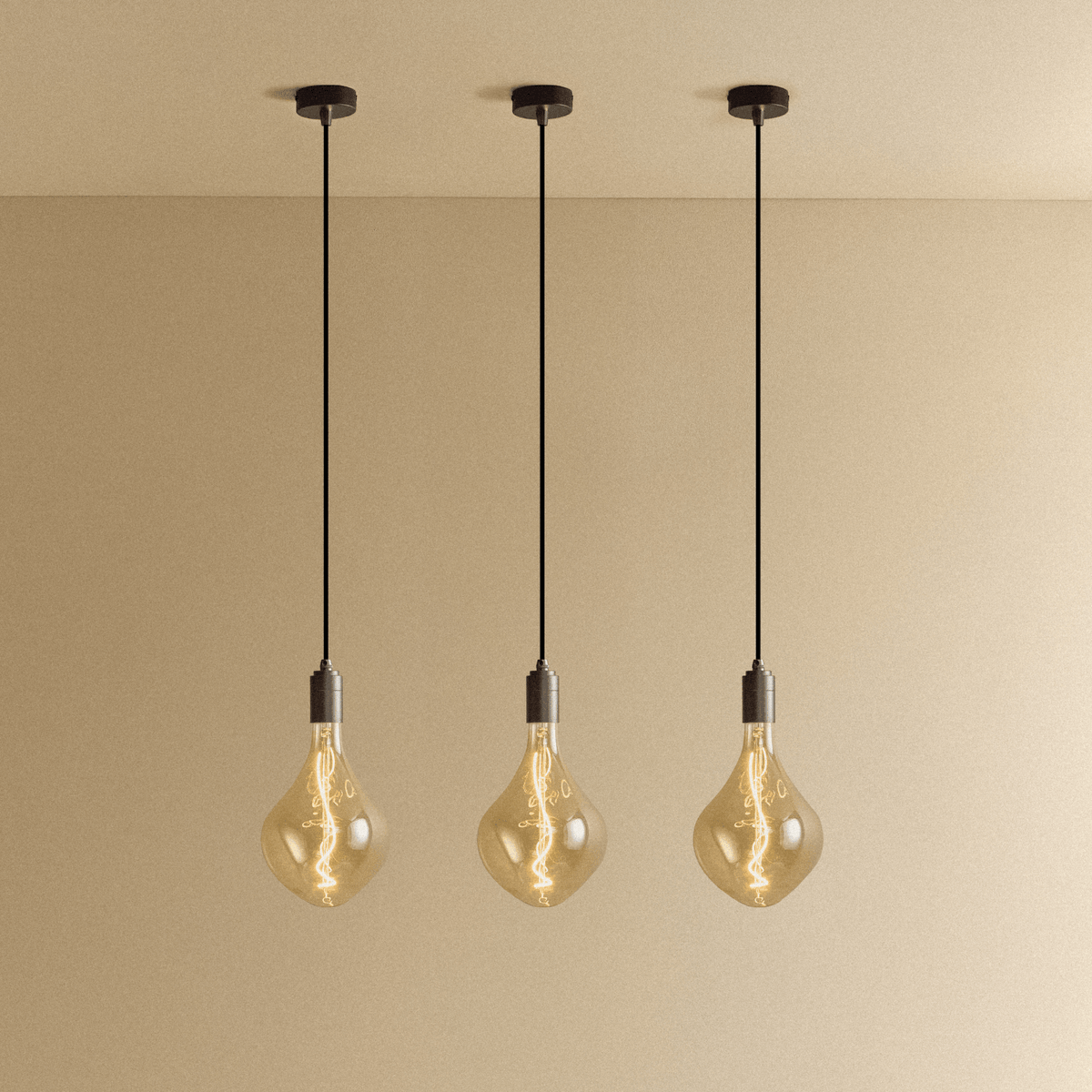 Tala Voronoi II Pendant Light in Graphite - Set of 3
