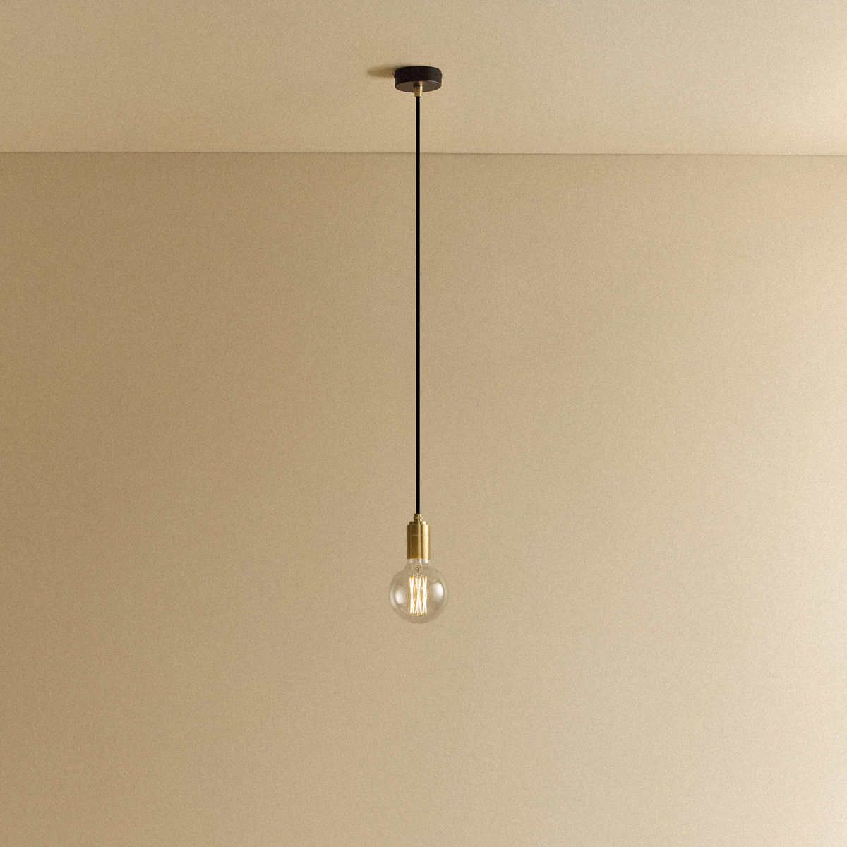 Tala Elva Pendant Light Non-Tinted in Brass