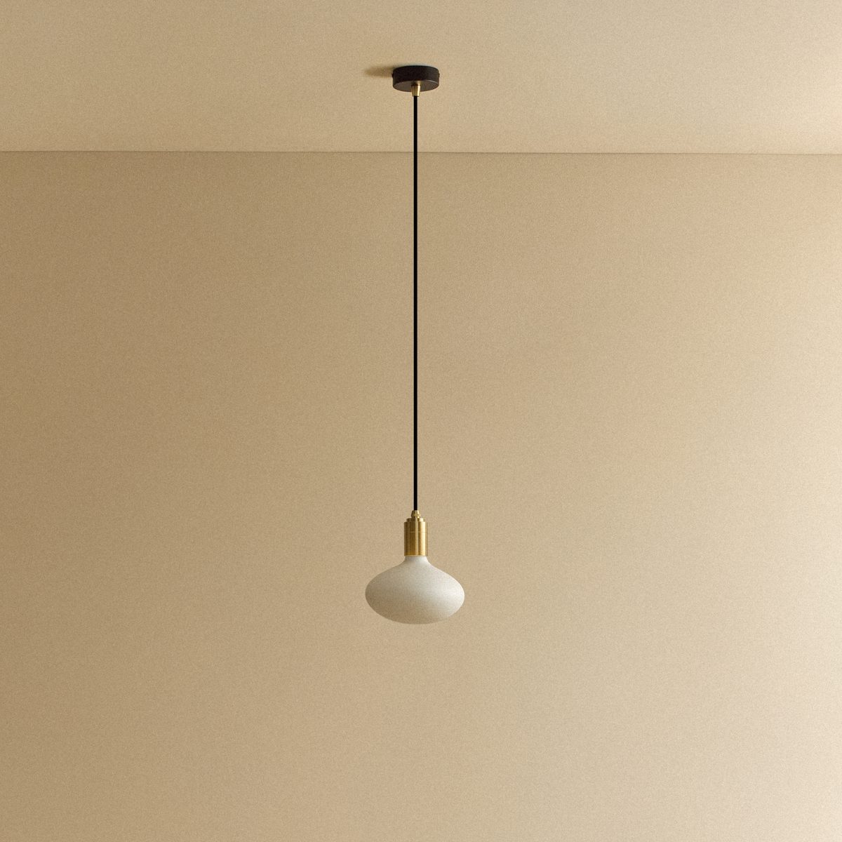 Tala Oval Pendant Light in Brass