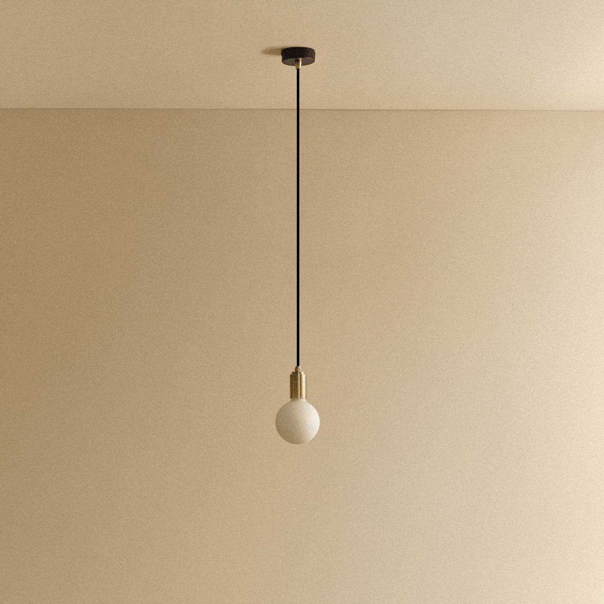 Tala Sphere III Pendant Light in Brass