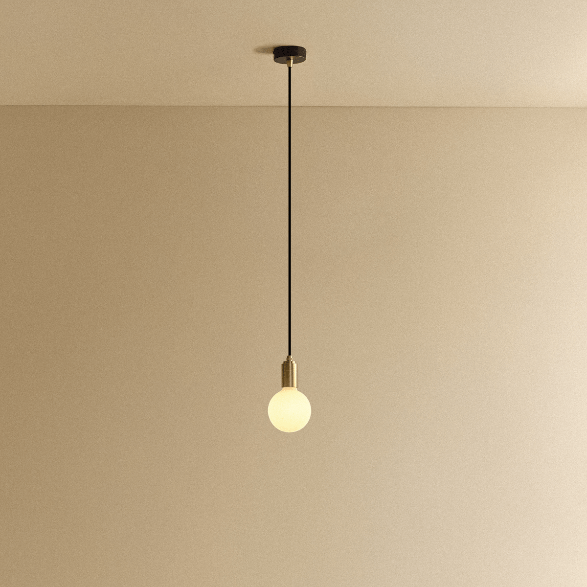Tala Sphere III Pendant Light in Brass