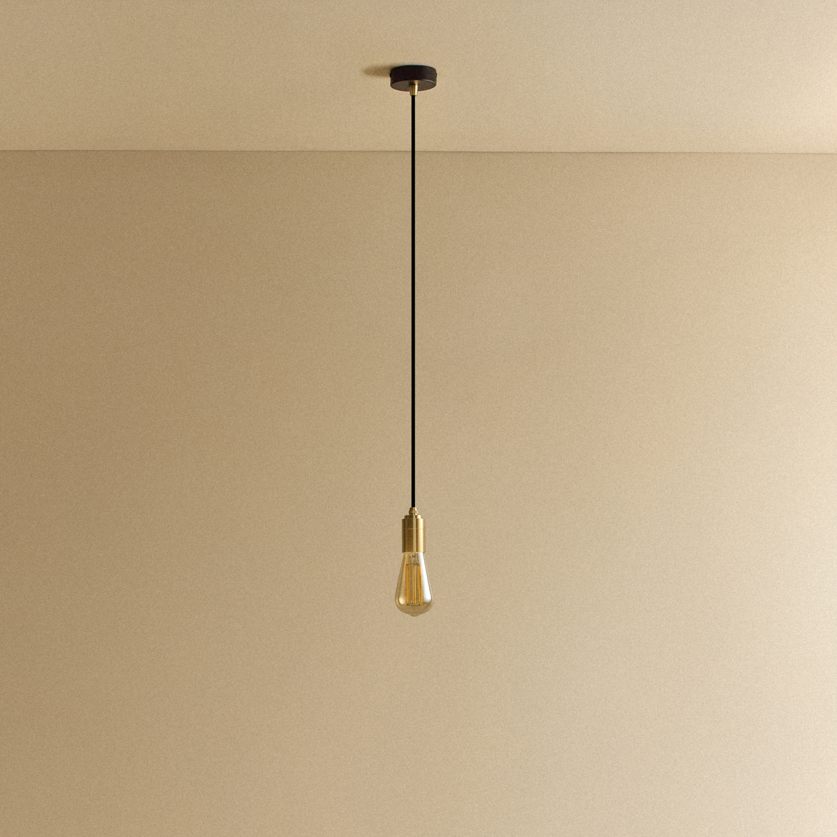 Tala Squirrel Cage Pendant Light in Brass