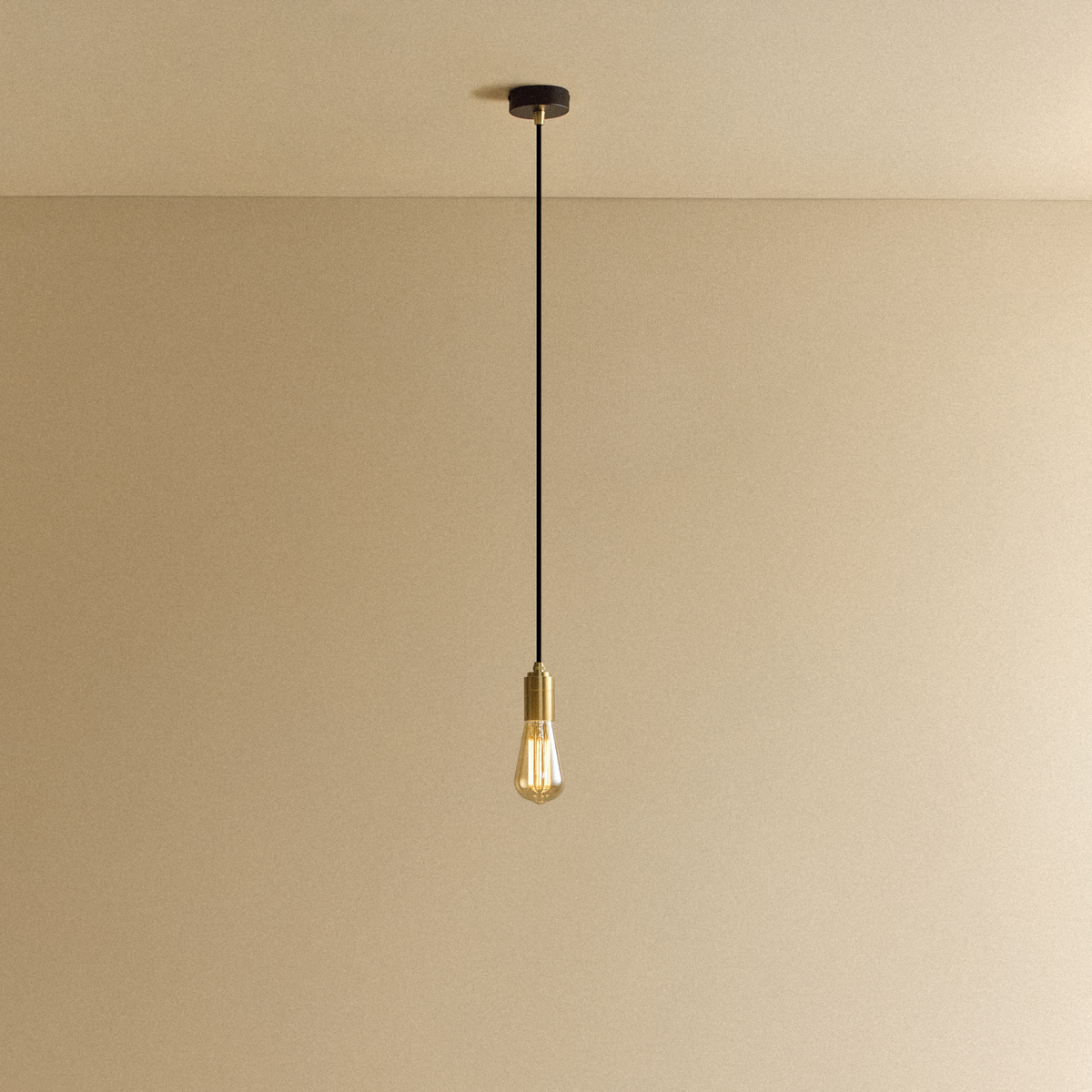 Tala Squirrel Cage Pendant Light in Brass