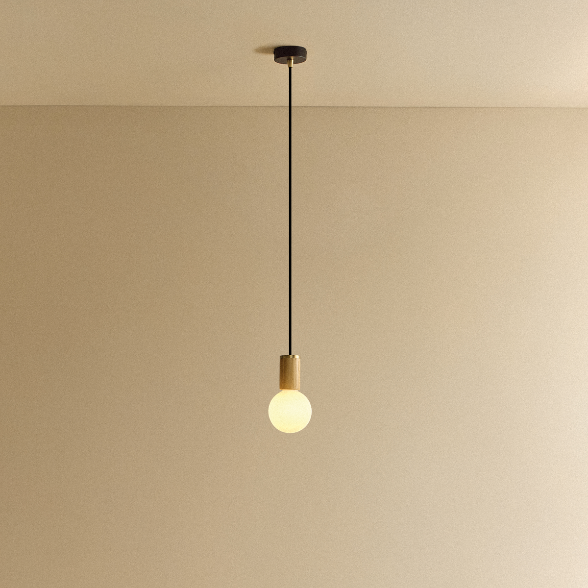 Tala Sphere III Pendant Light in Oak
