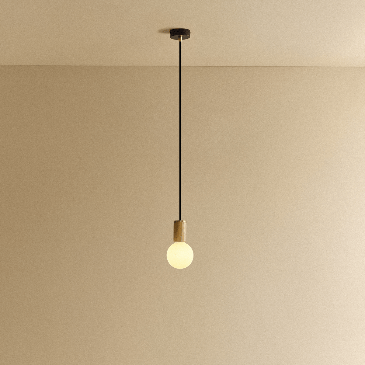 Tala Sphere III Pendant Light in Oak