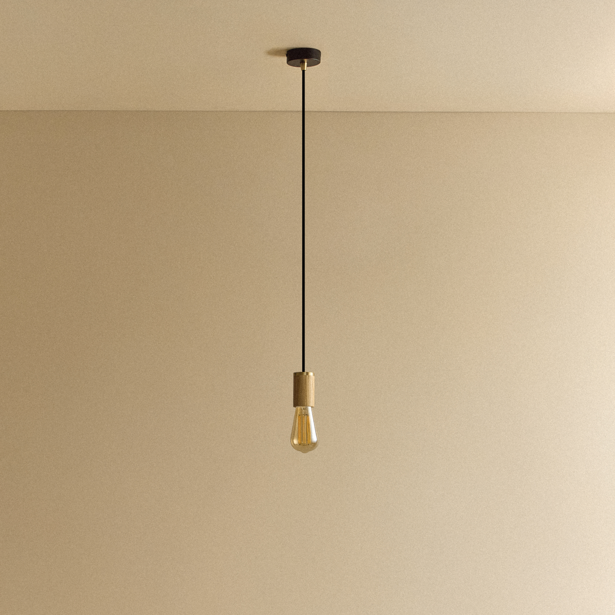 Tala Squirrel Cage Pendant Light in Oak