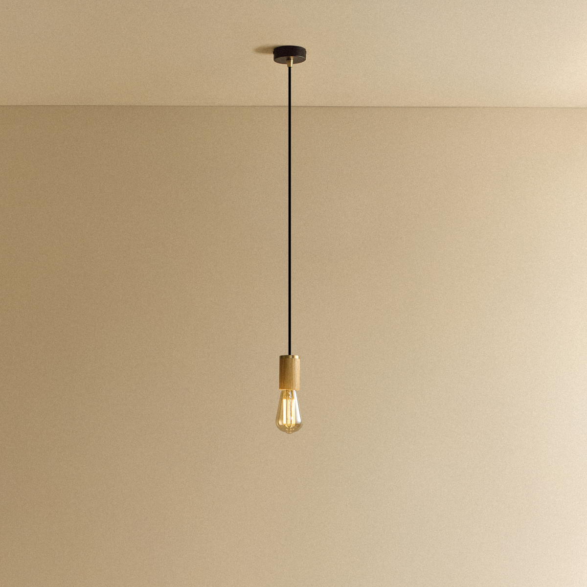 Tala Squirrel Cage Pendant Light in Oak