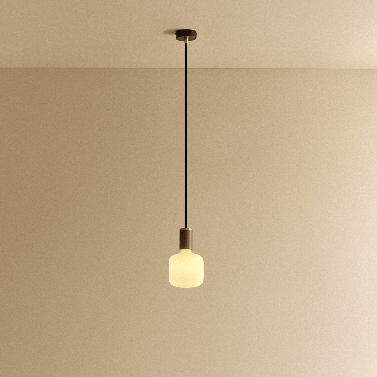 Tala Oblo Pendant Light in Walnut