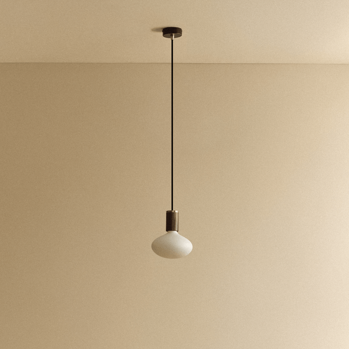 Tala Oval Pendant Light in Walnut