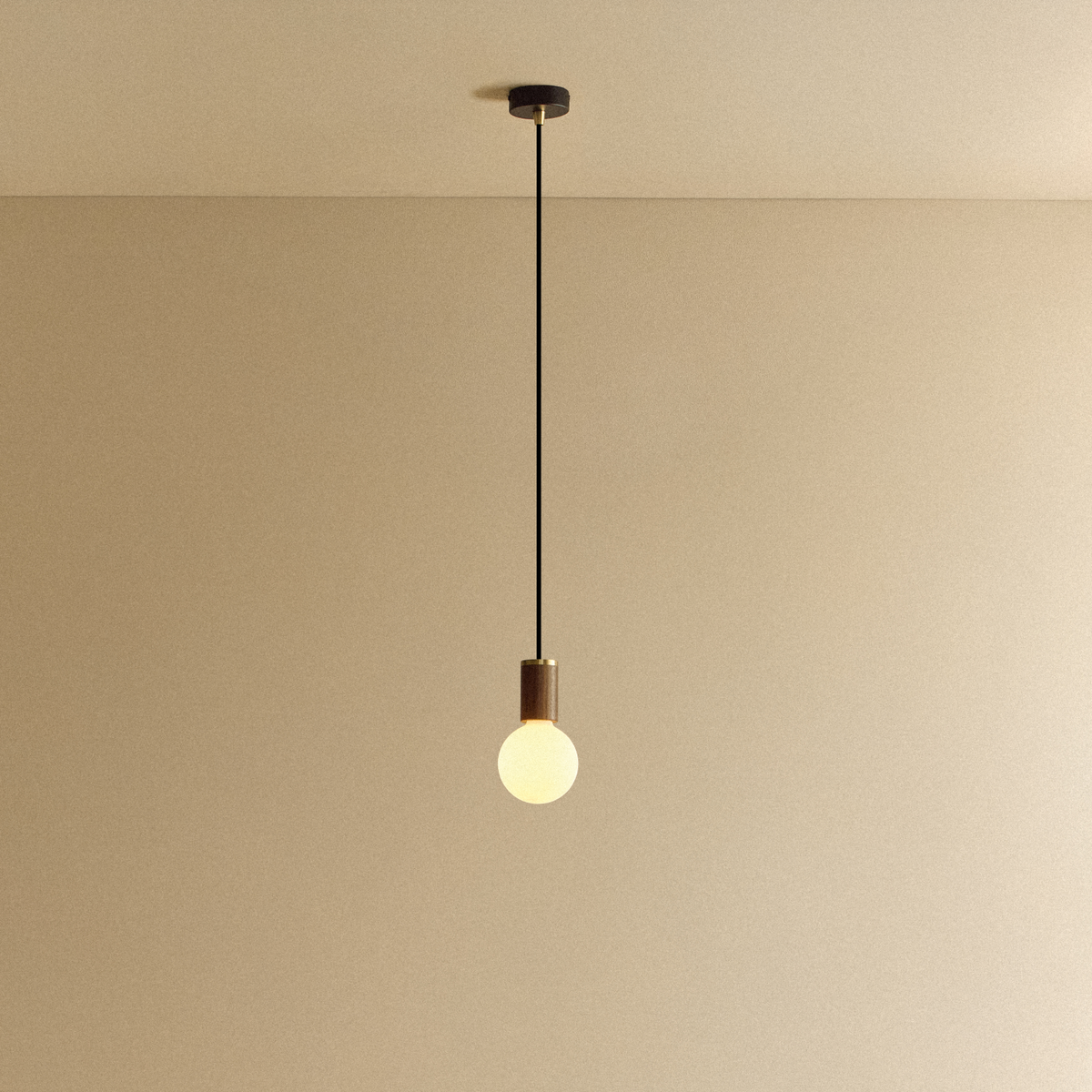 Tala Porcelain II Pendant Light in Walnut