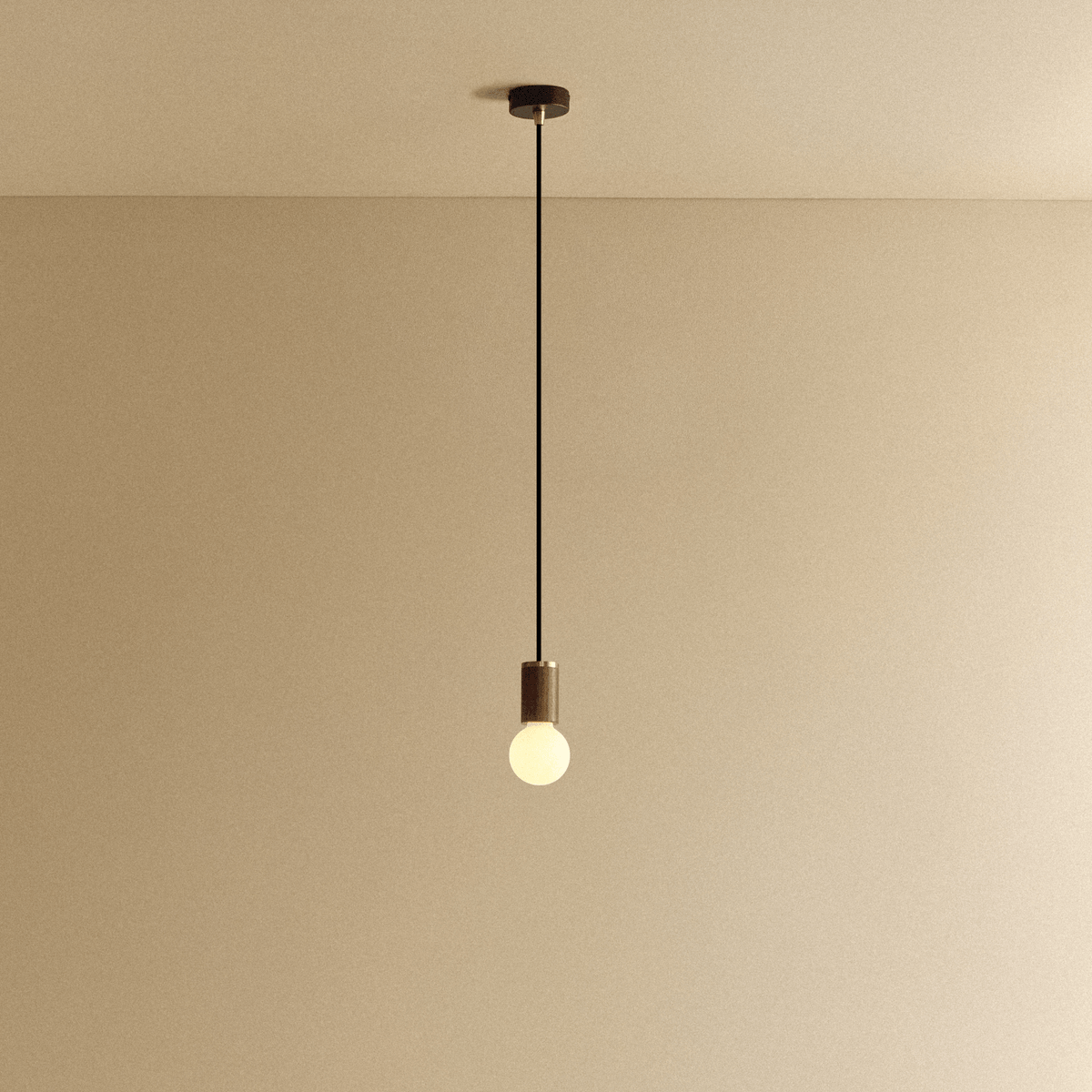 Tala Sphere II Pendant Light in Walnut