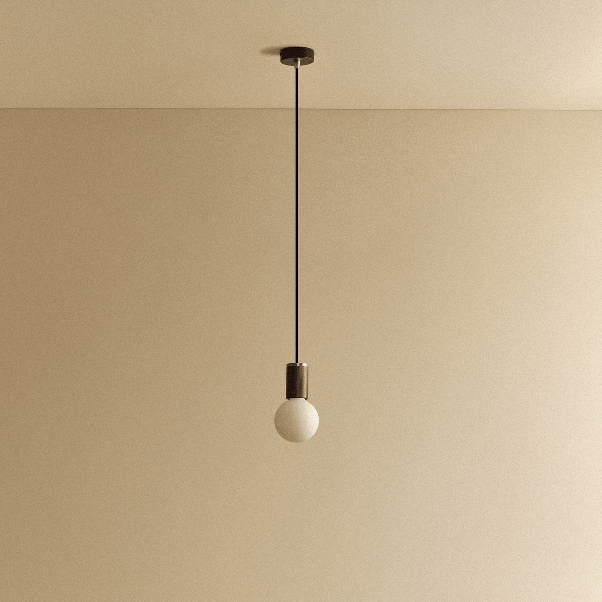 Tala Sphere III Pendant Light in Walnut