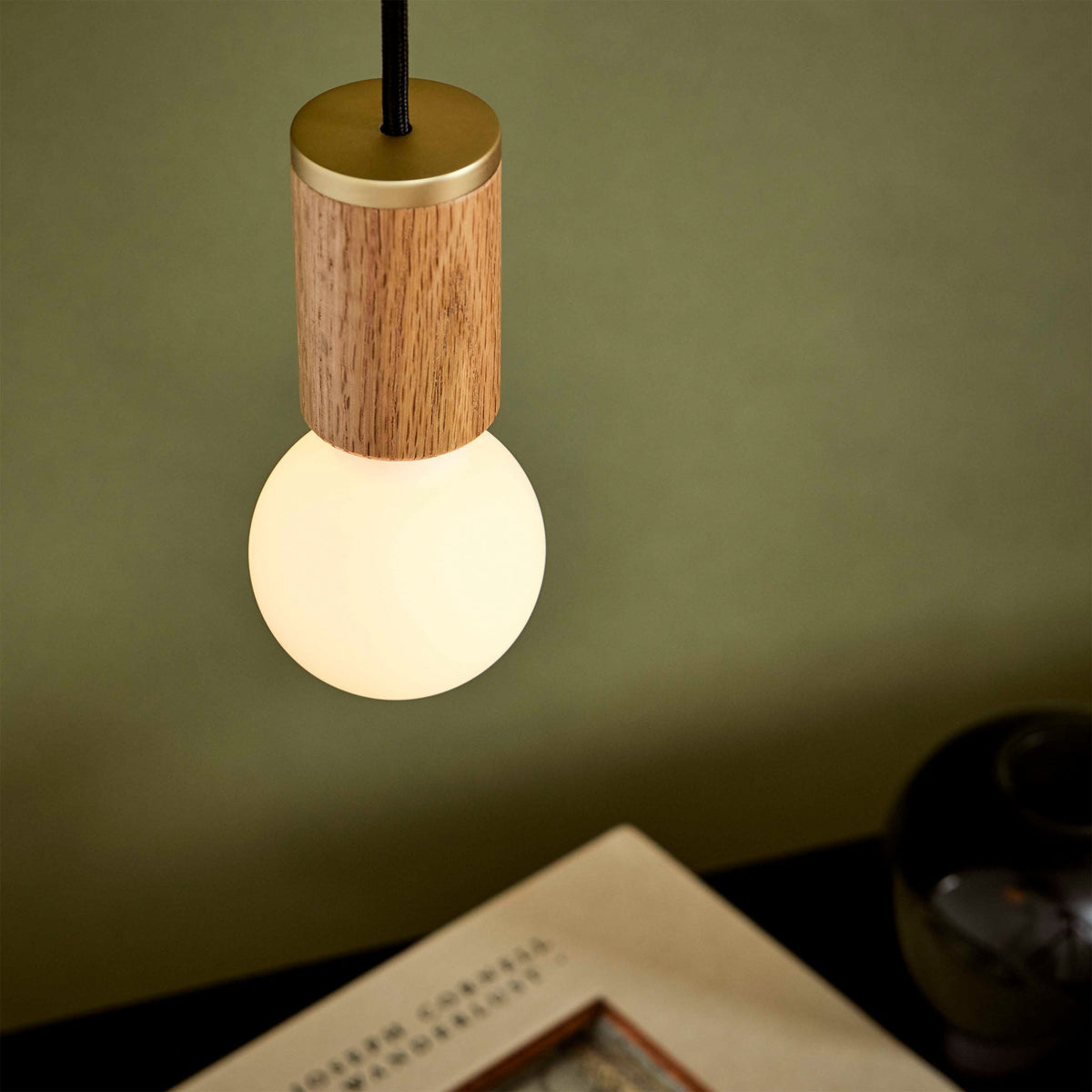 Tala Sphere II Pendant Light in Oak