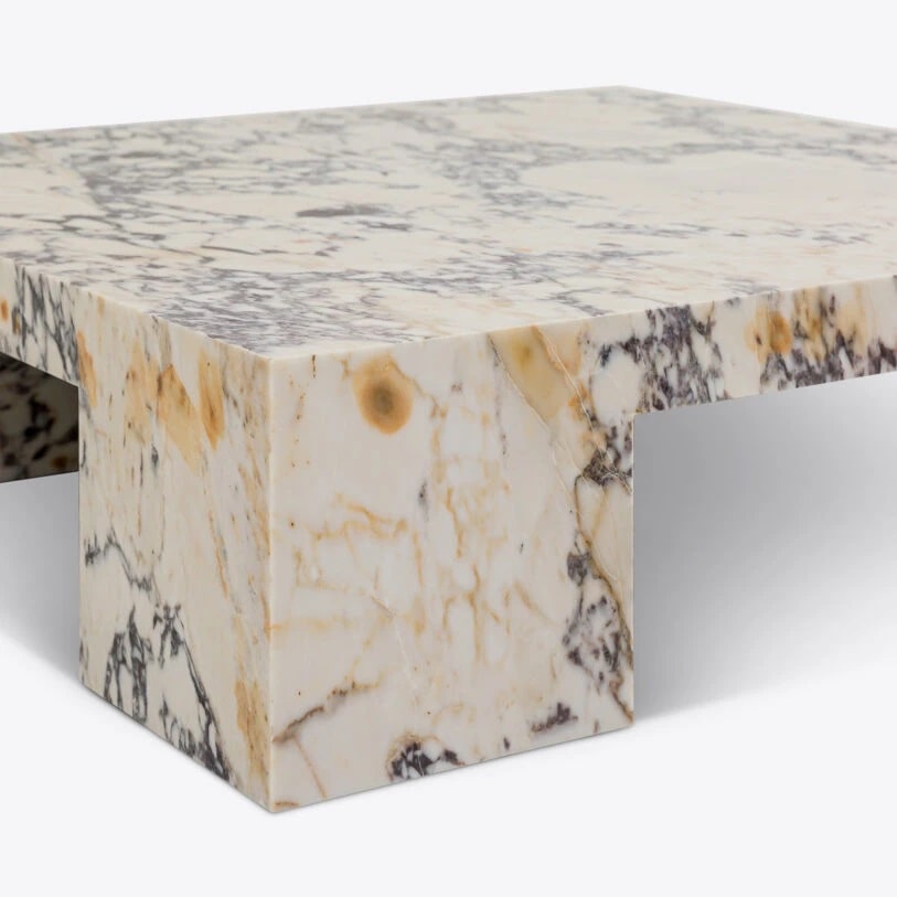 Pure White Lines Sydney Viola Marble Coffee Table