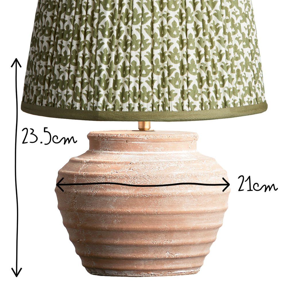Pooky - Smaller Ambrose Table Lamp Base - Natural Terracotta