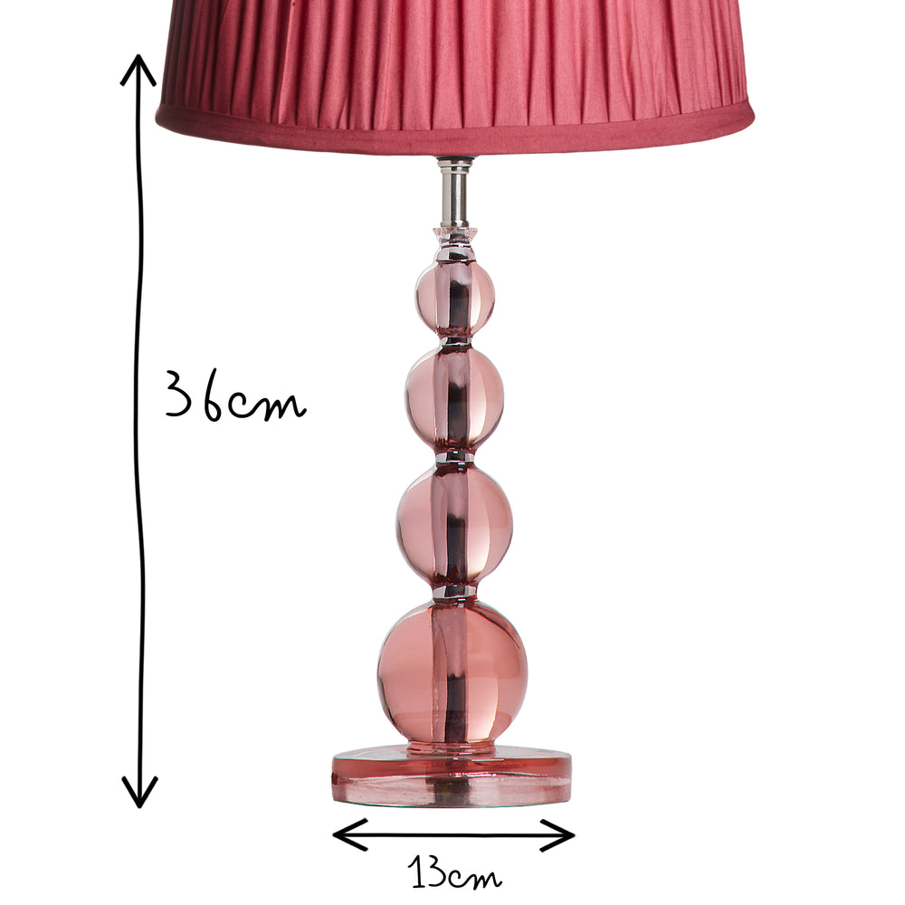 Pooky - Aurora Table Lamp Base - Blush Pink Resin
