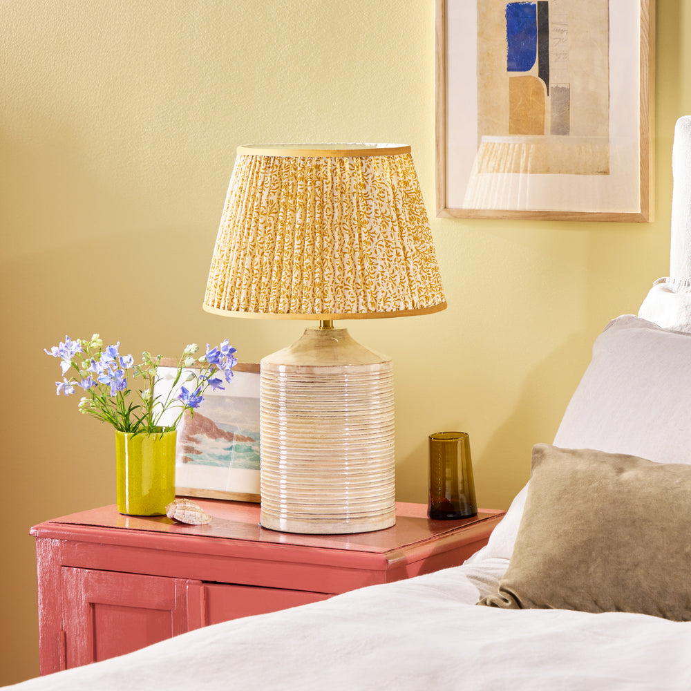 Pooky - Smaller Averie Table Lamp Base - Natural Whitewash