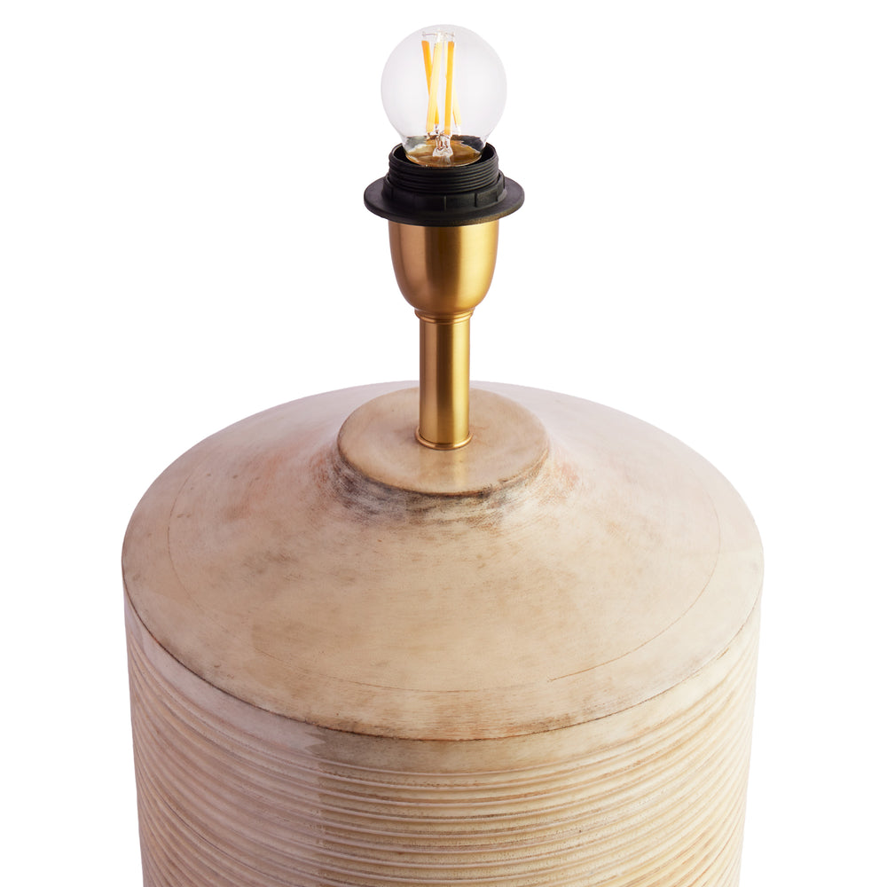 Pooky - Larger Averie Table Lamp Base - Natural Whitewash