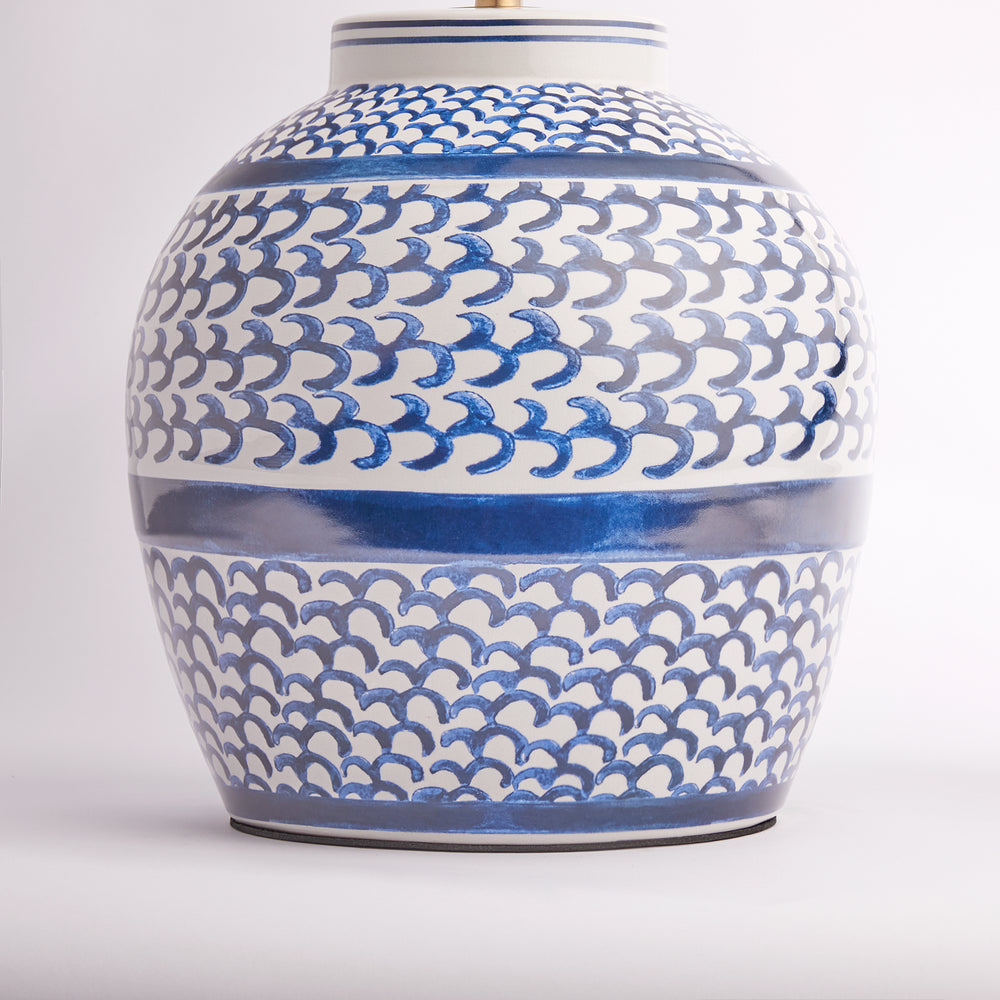 Pooky - Gulliver Table Lamp Base - Blue and White