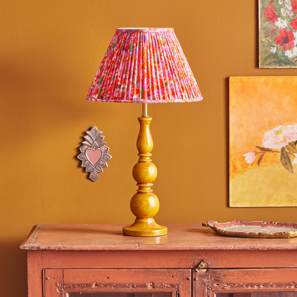Pooky - Kelpie Table Lamp Base - Saffron Lacquered Wood