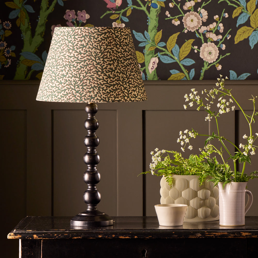 Pooky - Lillee Table Lamp Base - Ebony Finish Wood