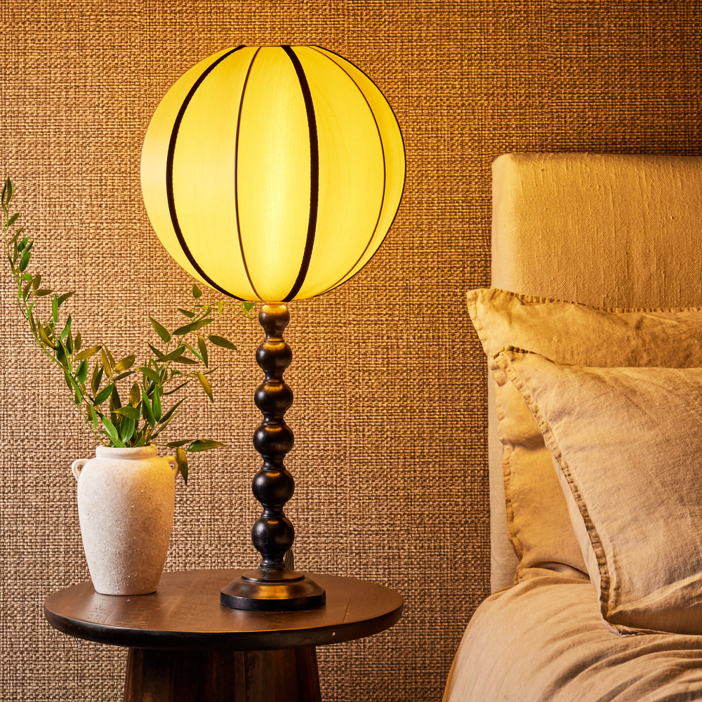 Pooky - Lillee Table Lamp Base - Ebony Finish Wood