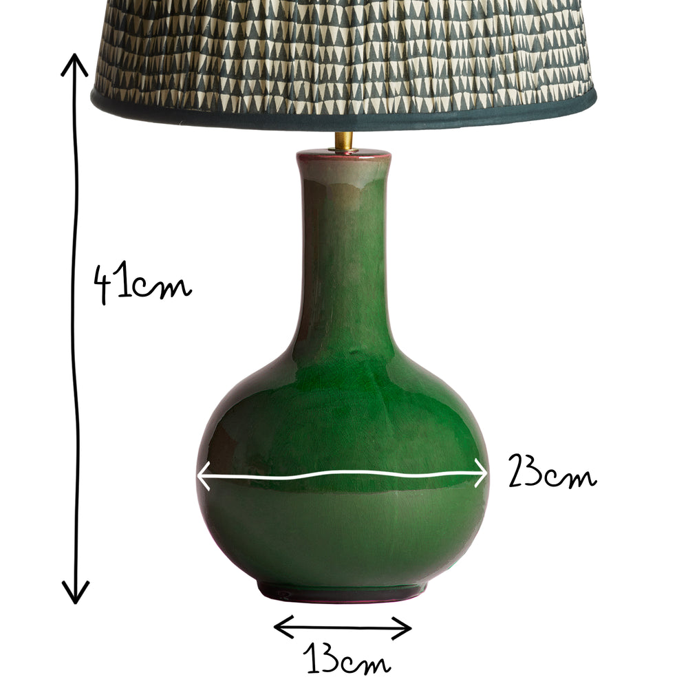 Pooky - Nellie Table Lamp Base - Green Glaze