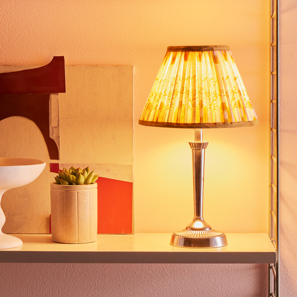 Pooky - Amelia Rechargeable Table Lamp Base - Antiqued Silver