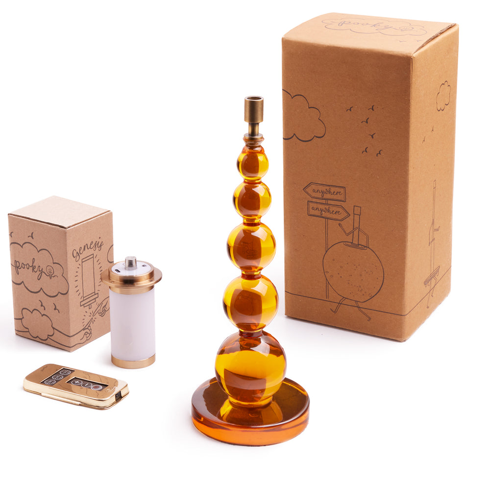Pooky - Tiny Aurora Rechargeable Table Lamp Base - Amber
