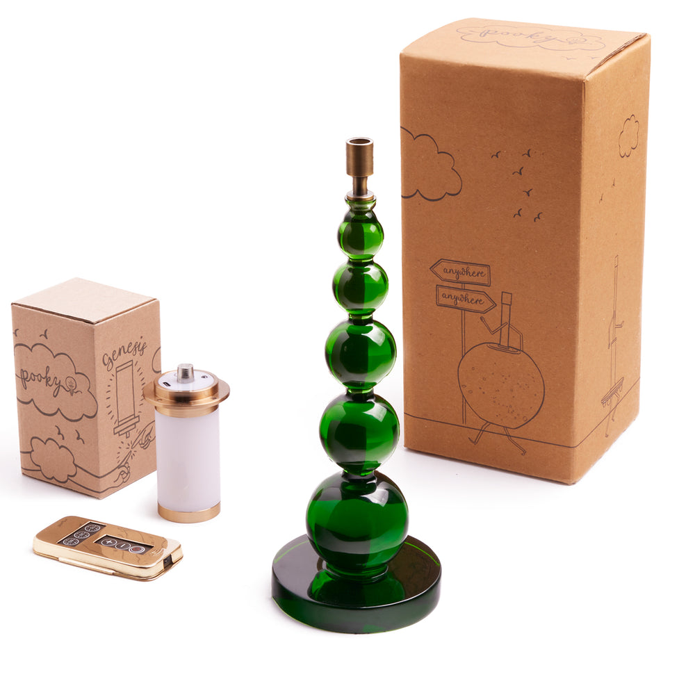 Pooky - Tiny Aurora Rechargeable Table Lamp Base - Green