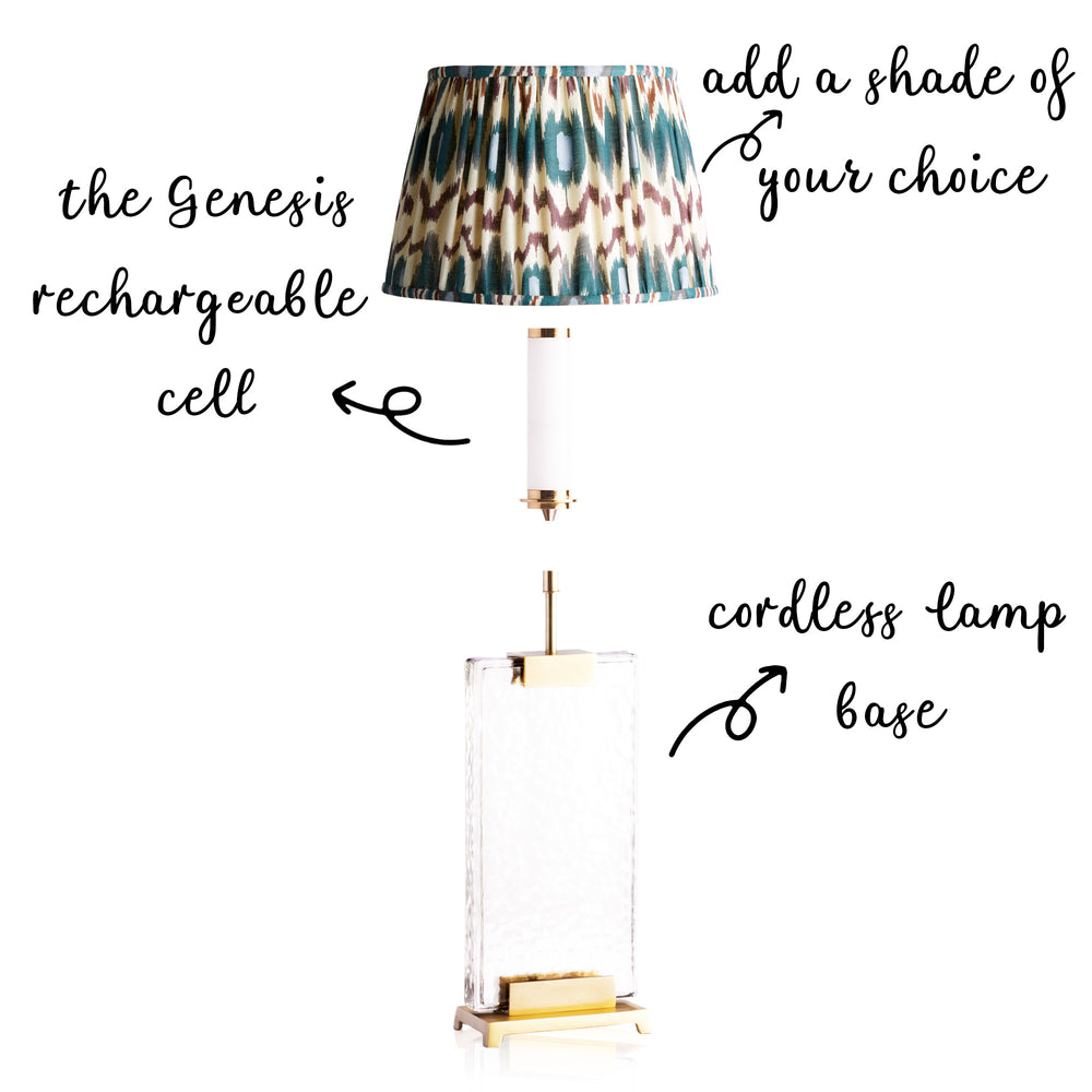 Pooky - Larger Bobby Rechargeable Table Lamp Base - Glass