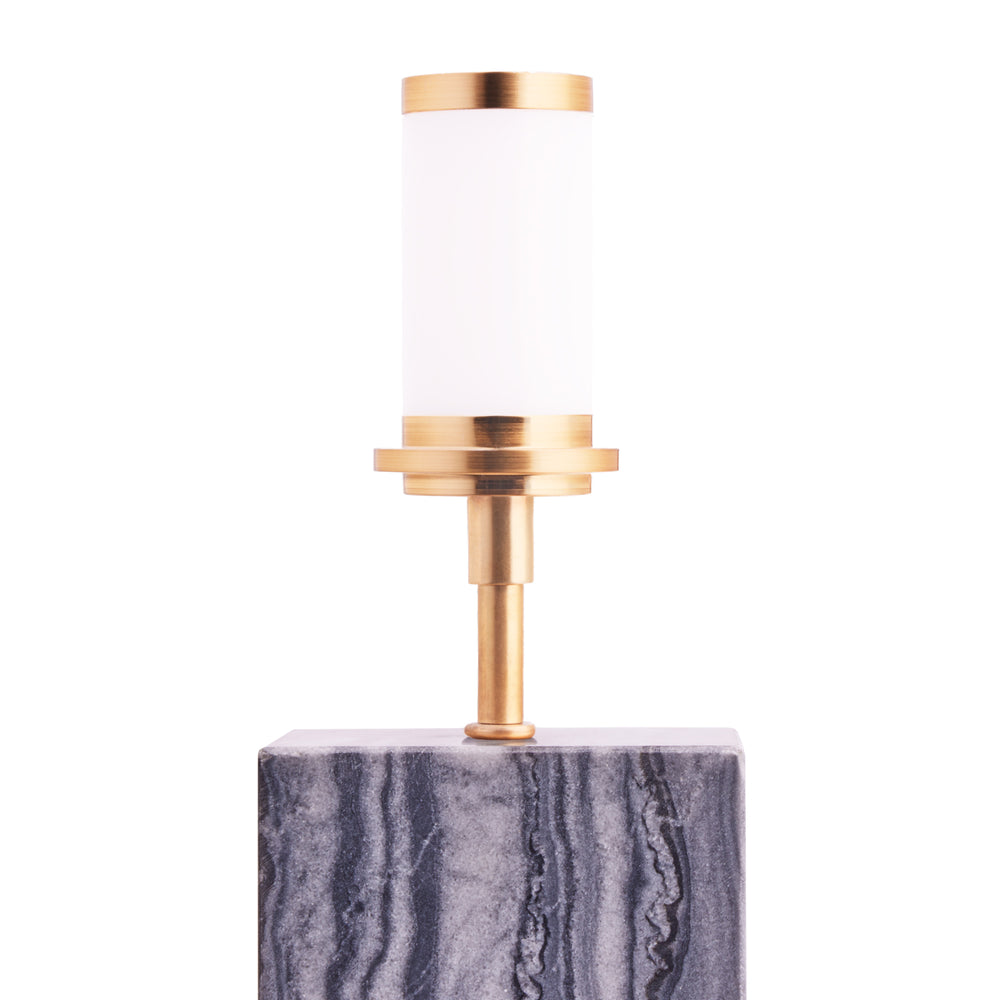 Pooky - Doorstop Rechargeable Table Lamp Base - Black Marble