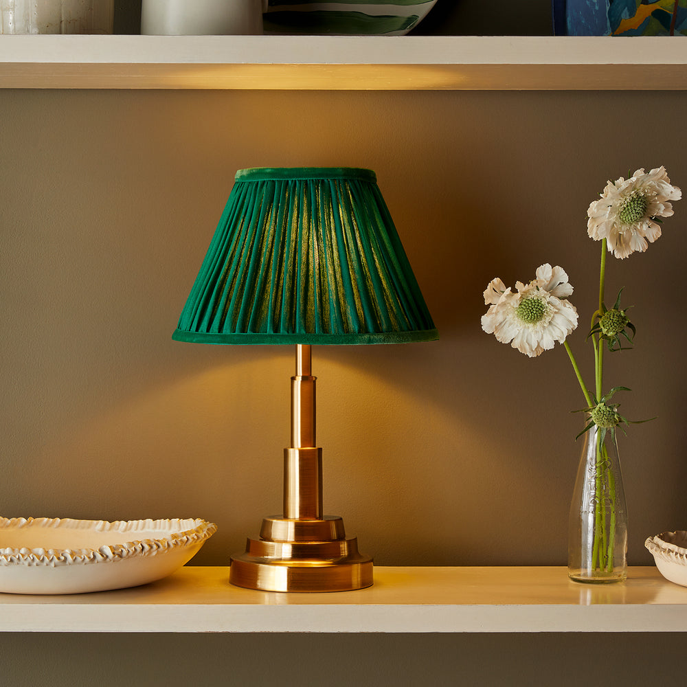 Pooky - Ernest Rechargeable Table Lamp Base - Antiqued Brass