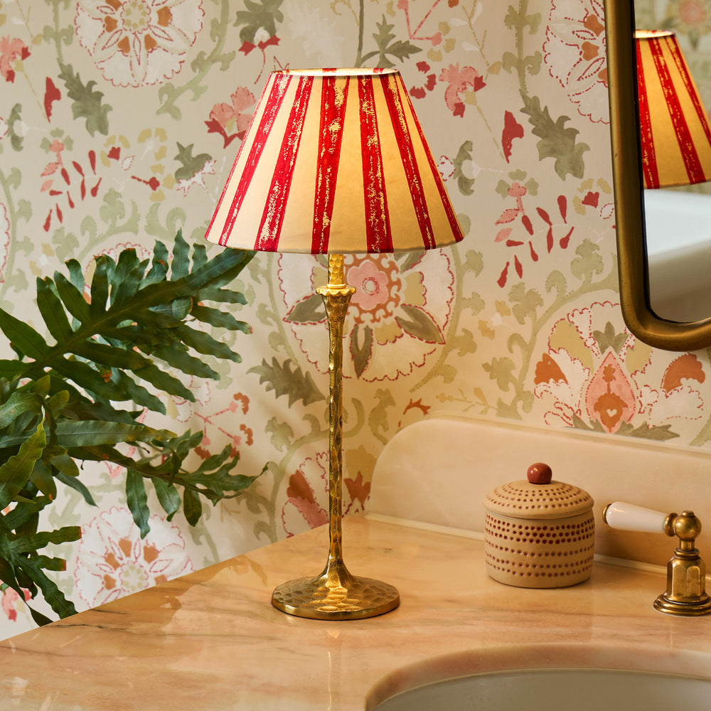 Pooky - Frinky Rechargeable Table Lamp Base - Hammered Brass